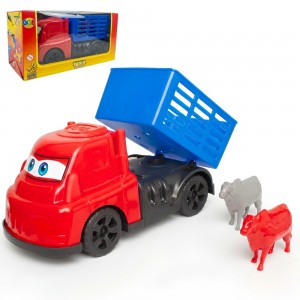Caminhão Boiadeiro Deko Ii Brinquedo Infantil com Animal Fazenda