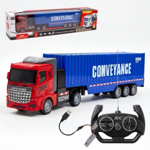 Carrinho Controle Remoto Carreta 4 Funções Escala 1:32 Infantil Presente