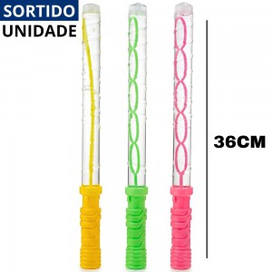 Espada Lançadora Bolhas de Sabão 36cm Brinquedo Divertido