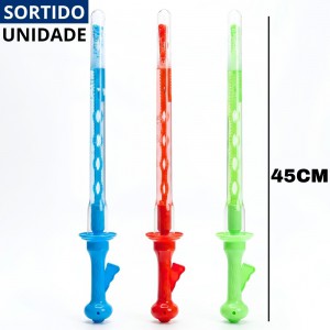 Espada Bolhas Sabão Gigantes 45cm Brinquedo Divertido Festa