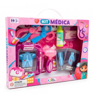 Kit Médico Infantil Completo 10 Peças Brinquedo Crianças