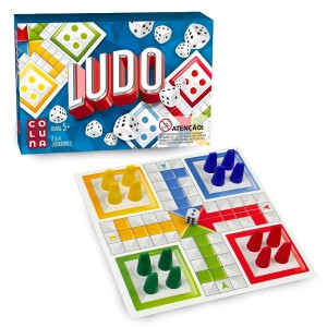 Jogo Ludo Clássico Familiar 2 a 4 Jogadores Idade +5
